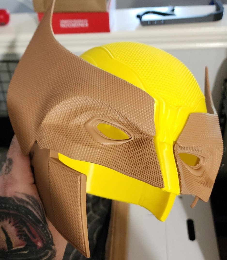 3D Printed Wolverine Mask: Comic Cosplay Helmet Costume