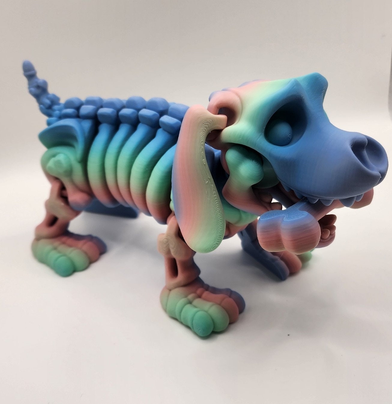 Articulated 3D Printed Skellington Dog