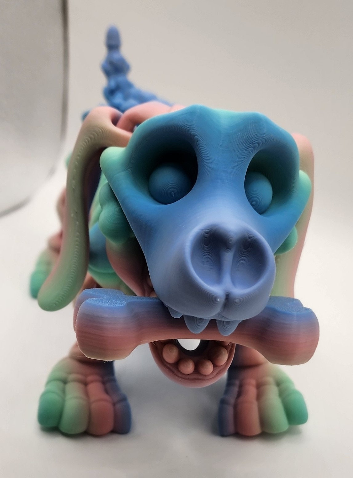 Articulated 3D Printed Skellington Dog