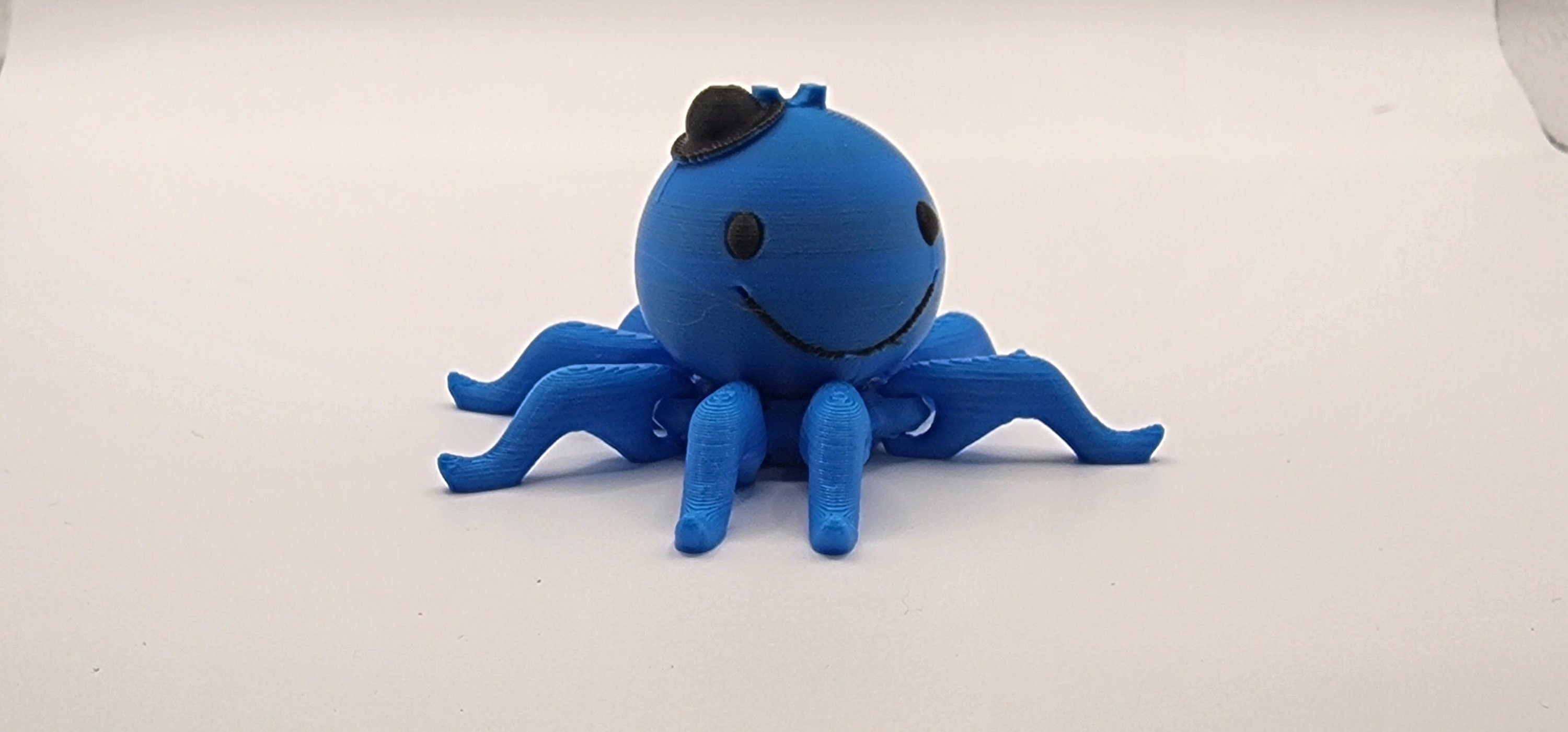 3D Printed Octopus Keychain: Adorable Marine Creature Keyring