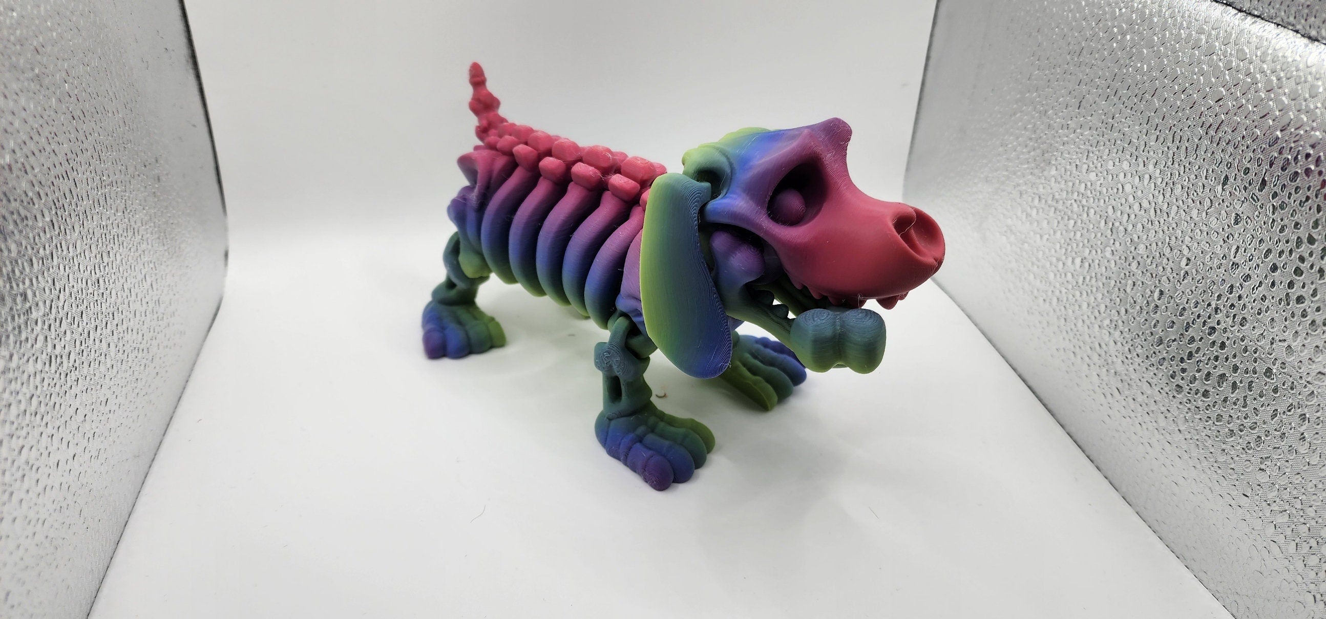 Articulated 3D Printed Skellington Dog
