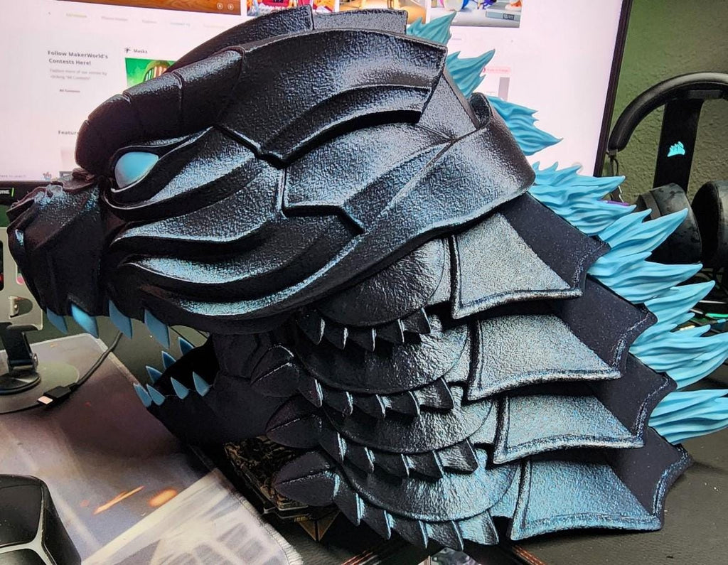 Cosplay, Collectible, Comicbook Character Inspired, Helmet Costume, Halloween mask, Cosplay Mask, Godzilla