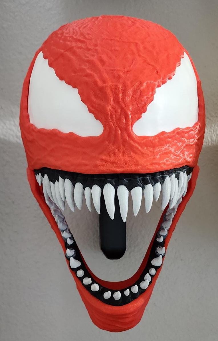 Carnage Cosplay, Collectible, Comicbook Character Inspired, Helmet Costume