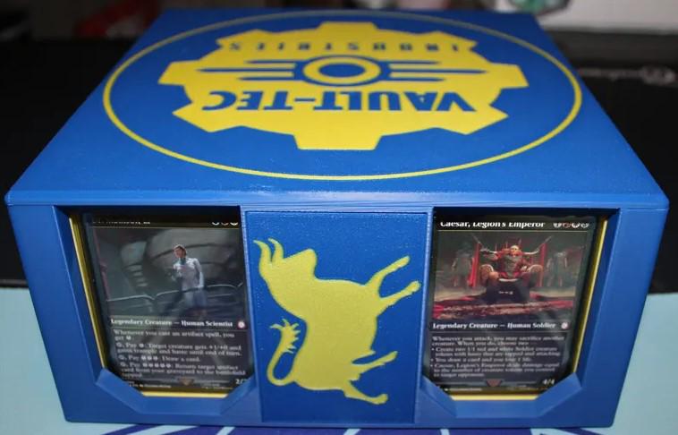Fallout MTG EDH Commander Deck Box, Vault Boy Card Case