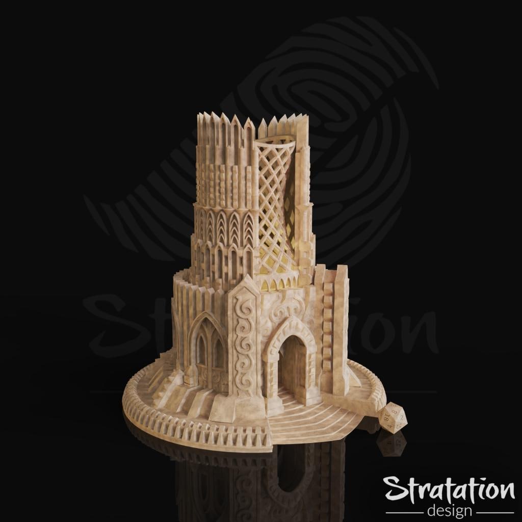 3D Printed Dice Tower for D&D and MTG