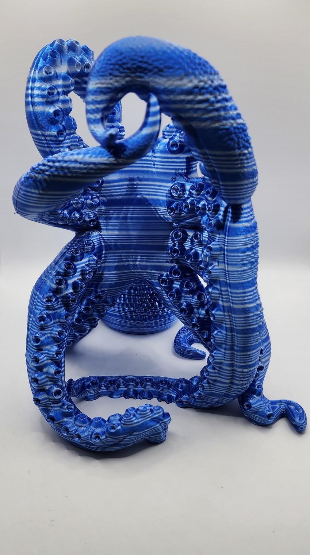 3D Printed Octopus Wine Holder, Eco-Friendly PLA Plastic
