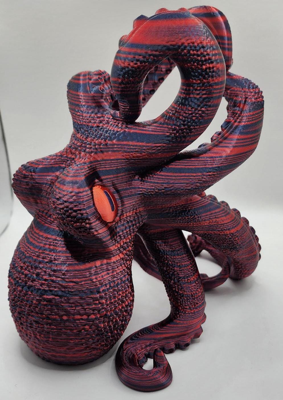 3D Printed Octopus Wine Holder, Eco-Friendly PLA Plastic