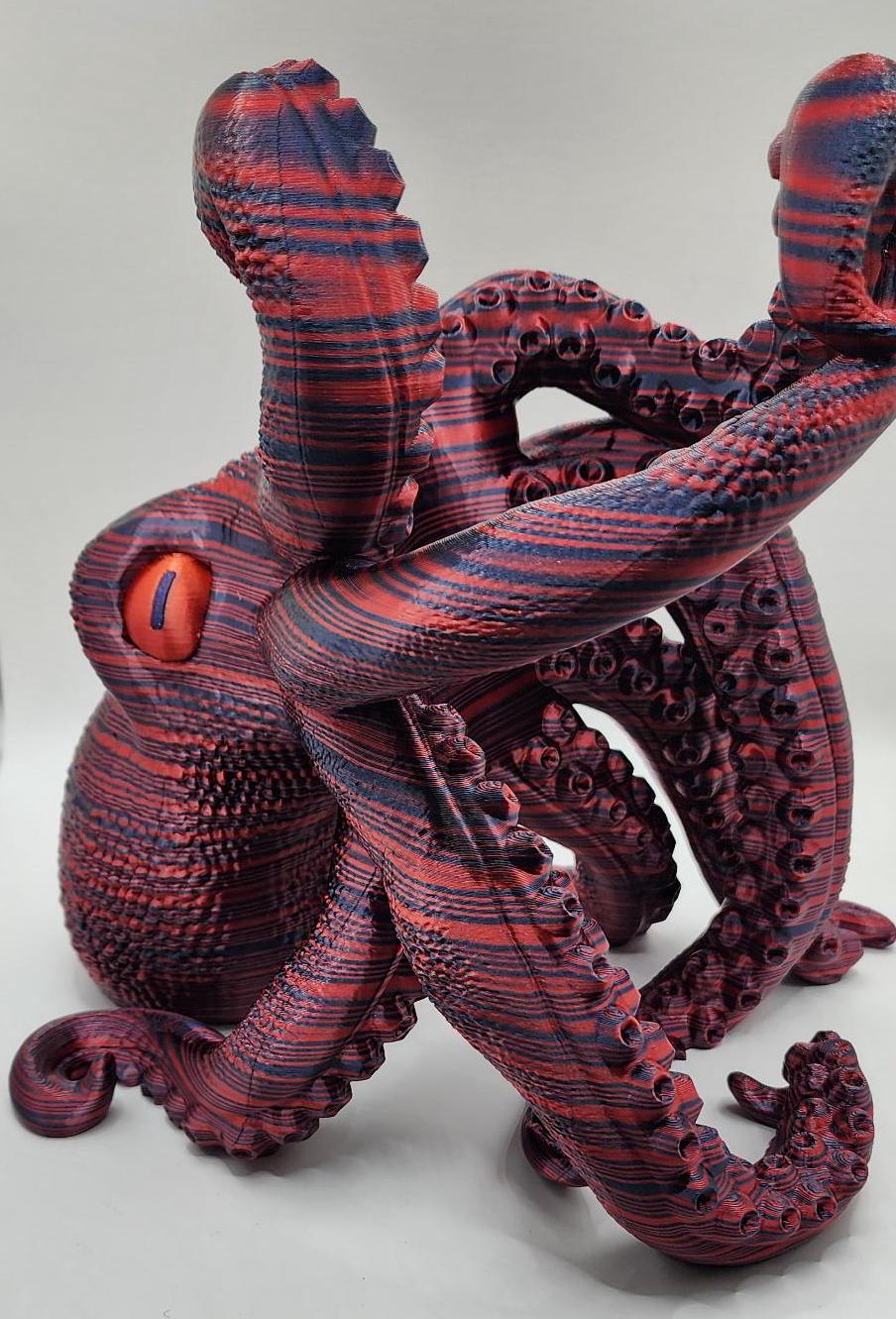 3D Printed Octopus Wine Holder, Eco-Friendly PLA Plastic
