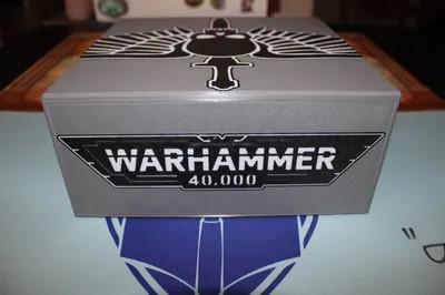 MTG EDH Commander Card Box, Magic the Gathering, Magic, Deck Case, Card Case 4 Player Party Box 40k Inspired Design