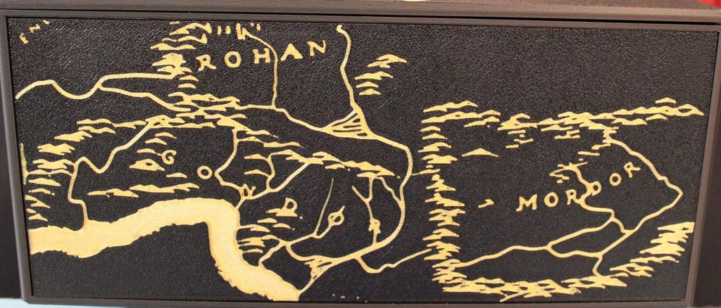 MTG Commander Deck Box – Holds 100+ Cards – Dice & Token Storage – Magnetic Lid – Premium 3D Printed Case LOTR Inspired Design