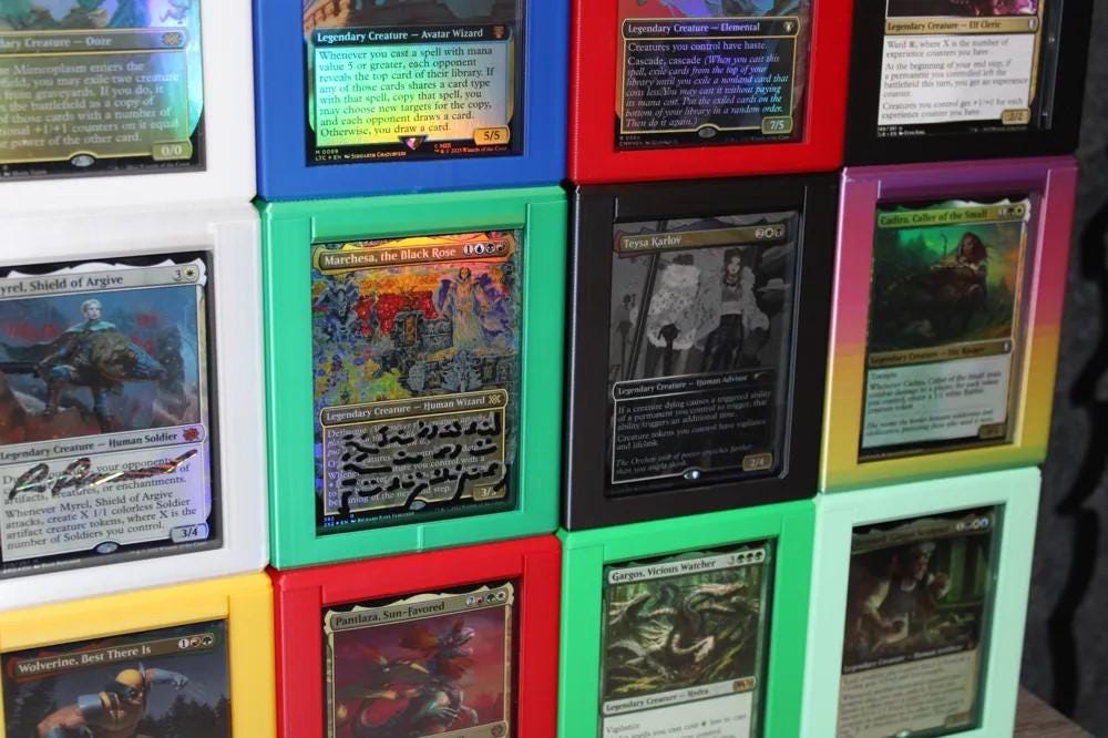 MTG Commander Deck Box, Magnetic Closure PlaIn NO DESIGN