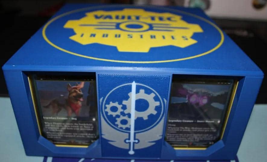 Fallout MTG EDH Commander Deck Box, Vault Boy Card Case
