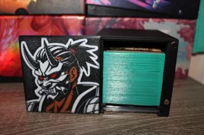 Satoru MTG Commander Deck Box, Magnetic Card Case