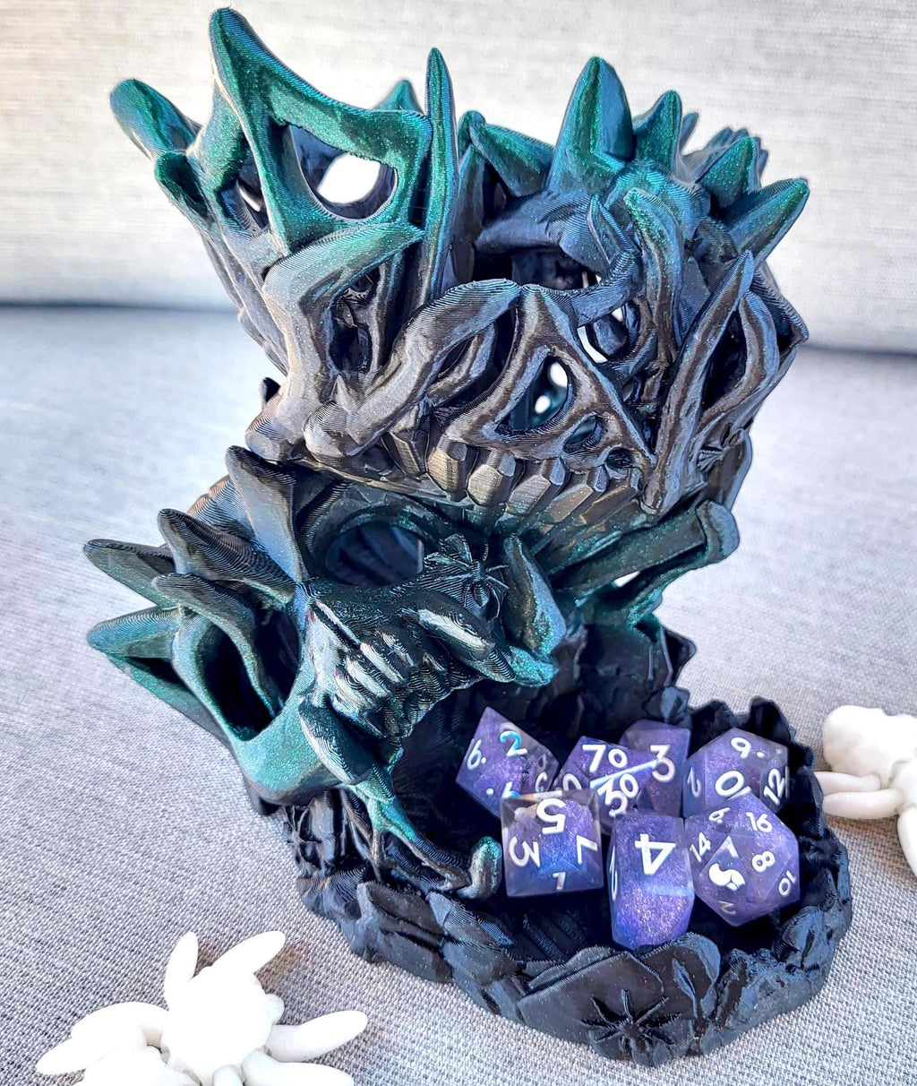 3D Printed Nightmare Dice Tower, D&D, MTG, Board Games