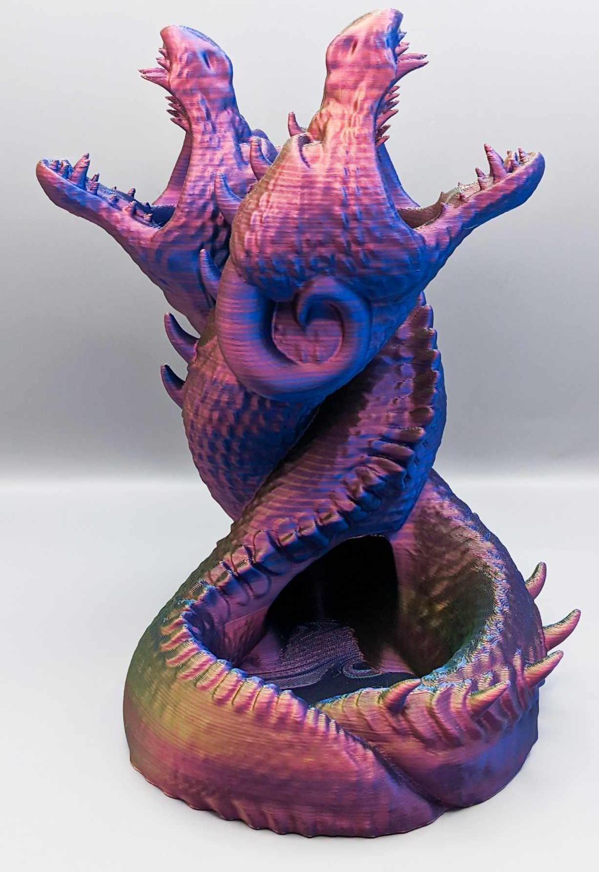 3D Printed Dueling Dragons Dice Tower, Tabletop Games