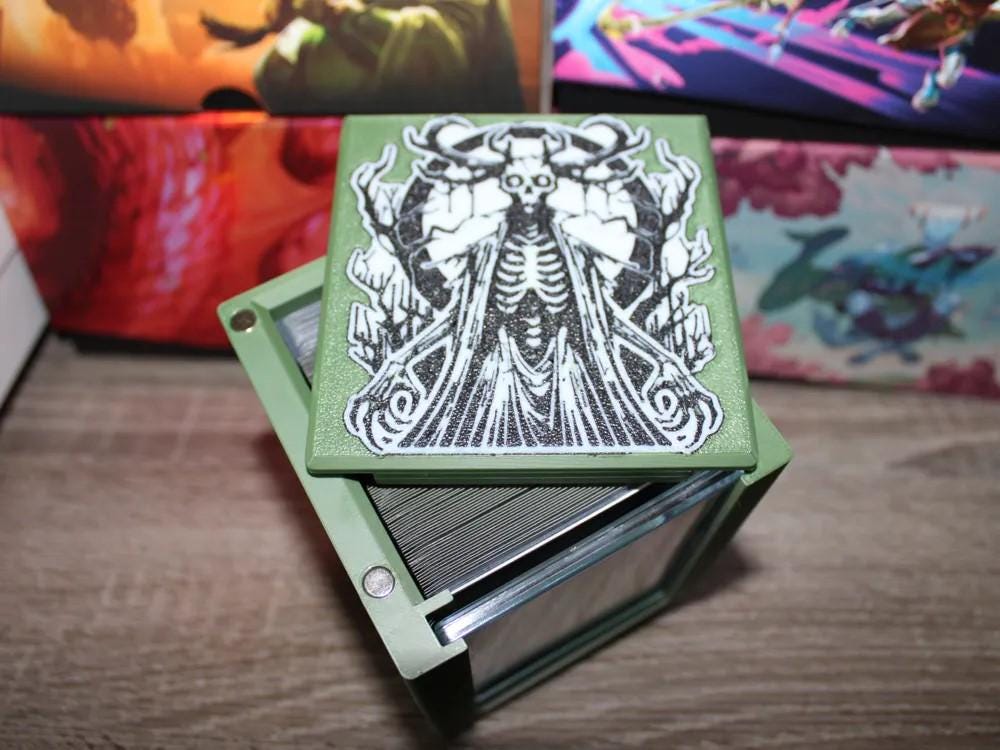 Old Stickfingers MTG Commander Deck Box, Magnetic Closure