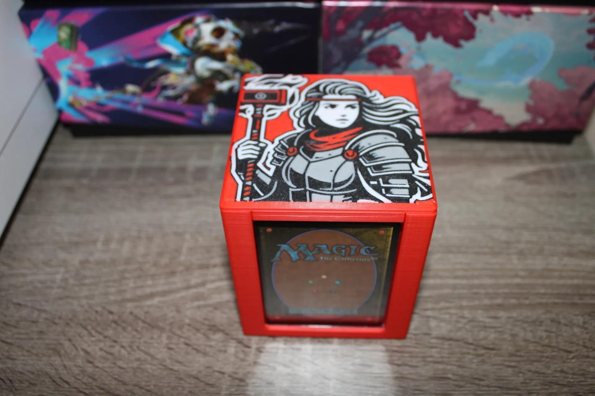Pyrohammer MTG Commander Deck Box, Magnetic Card Case