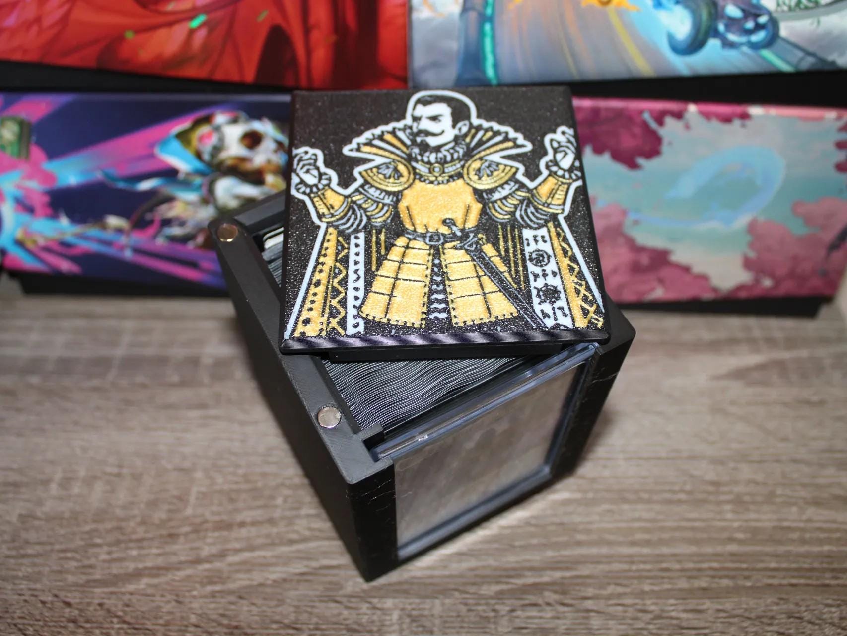 Clavileno MTG Commander Deck Box, Magnetic Card Case