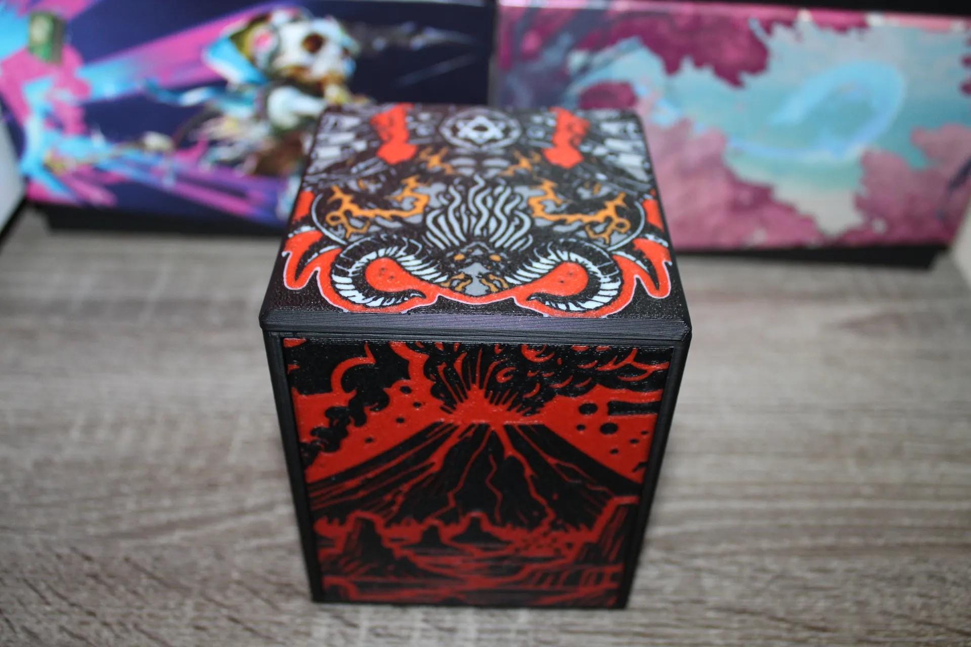 Kardur Theme MTG Commander Deck Box, Magnetic Card Case