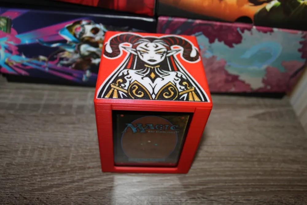 Judith MTG Commander Deck Box, Magnetic Card Case