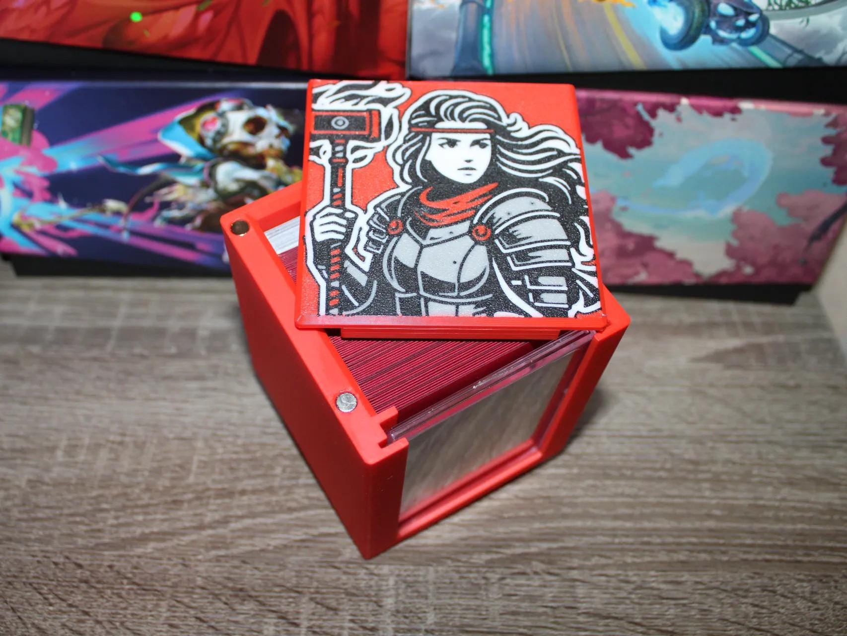 Pyrohammer MTG Commander Deck Box, Magnetic Card Case