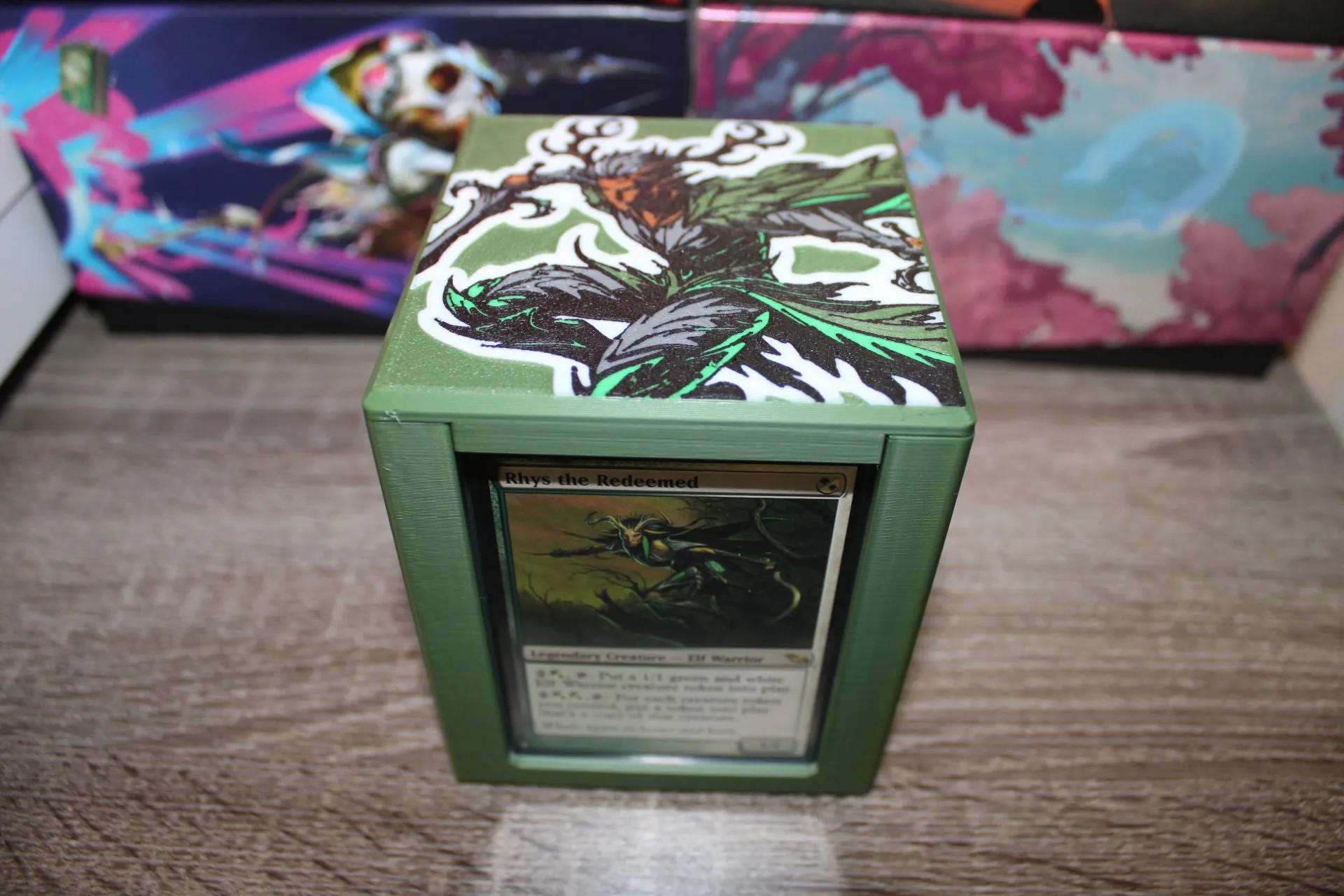 Rhys Theme MTG Commander Deck Box, 3D Printed Card Case