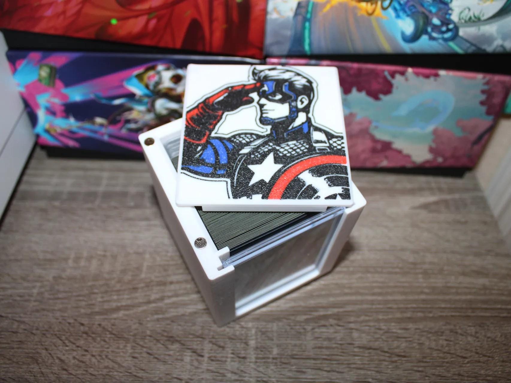 Captain America MTG Commander Deck Box, Card Case