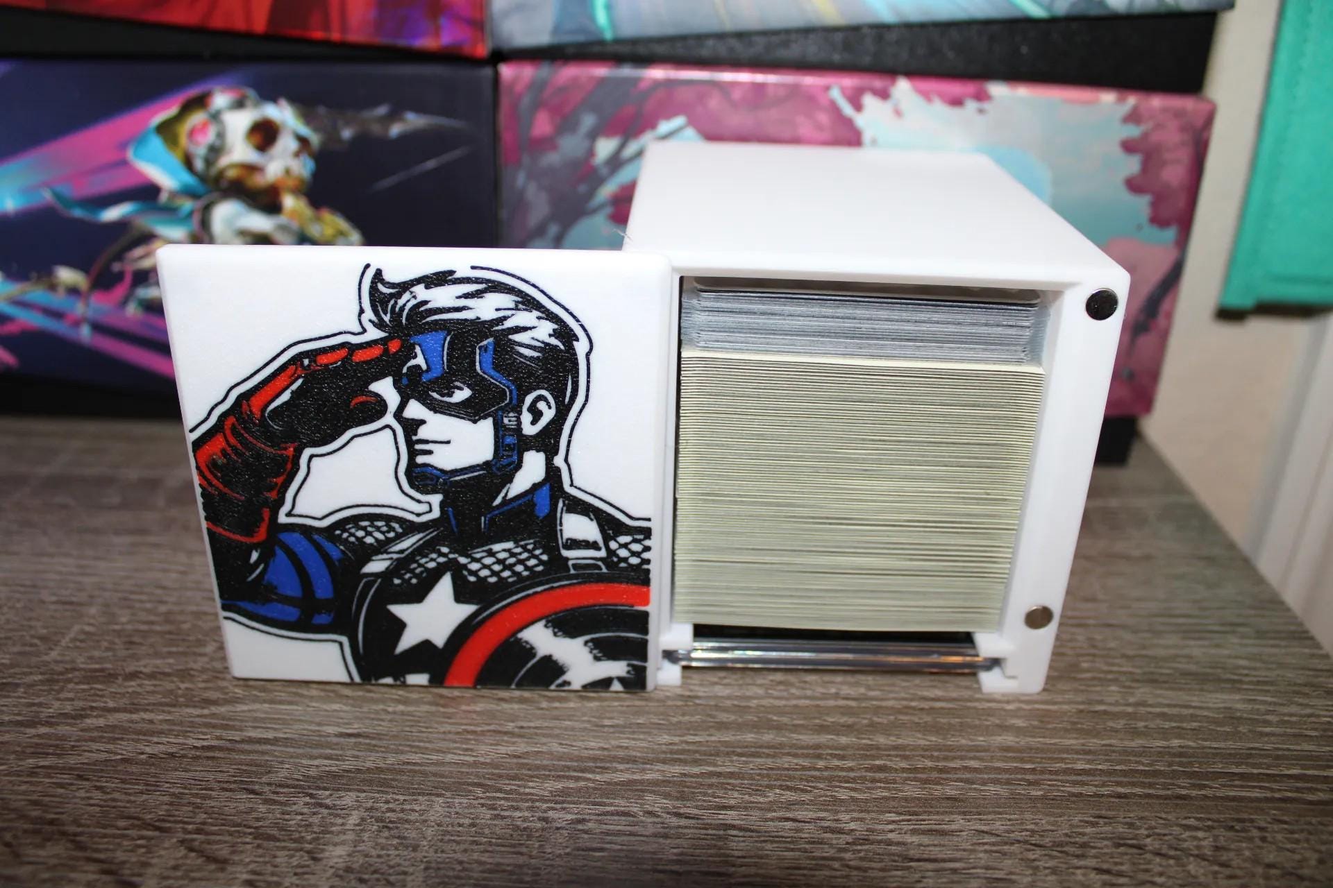 Captain America MTG Commander Deck Box, Card Case