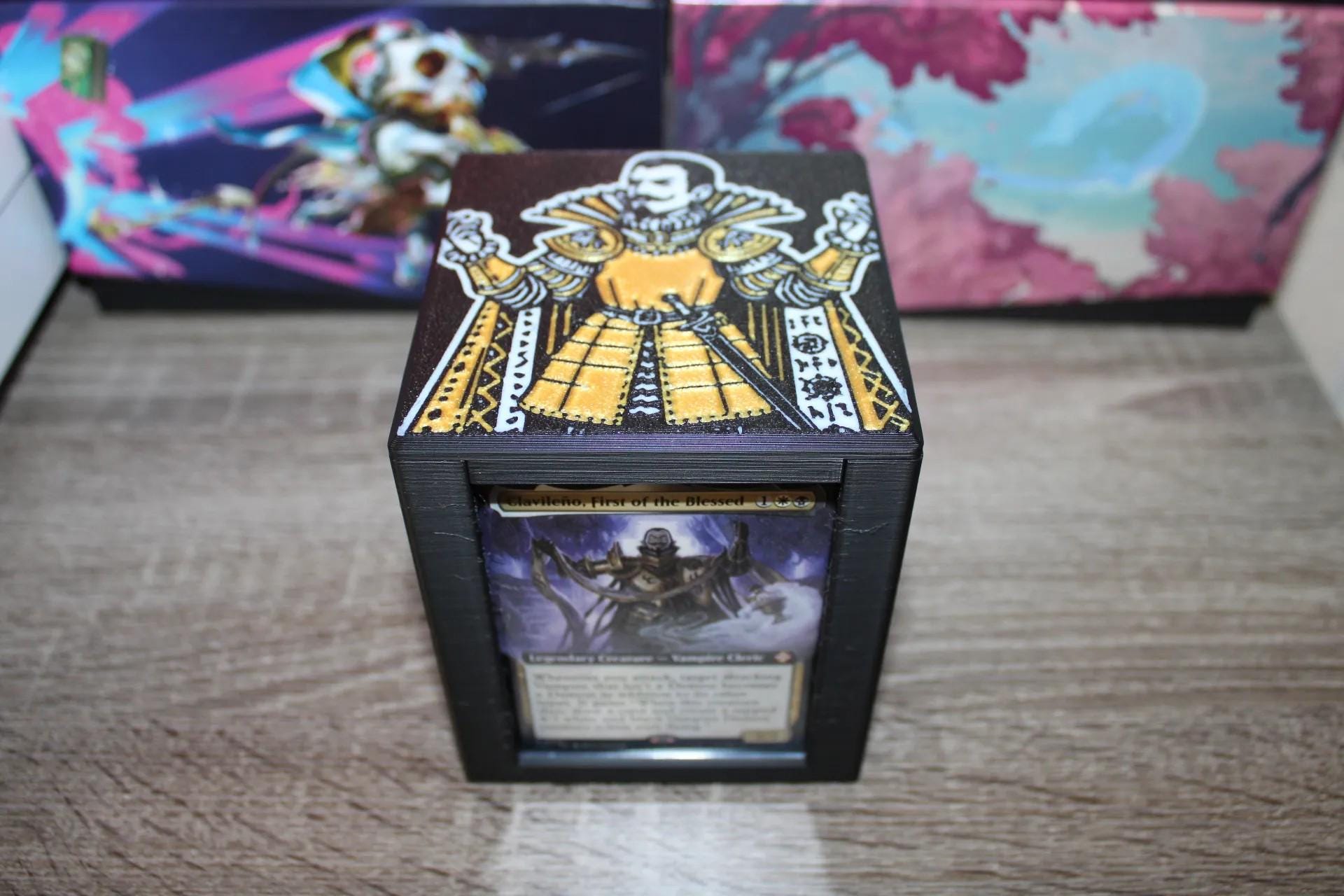 Clavileno MTG Commander Deck Box, Magnetic Card Case