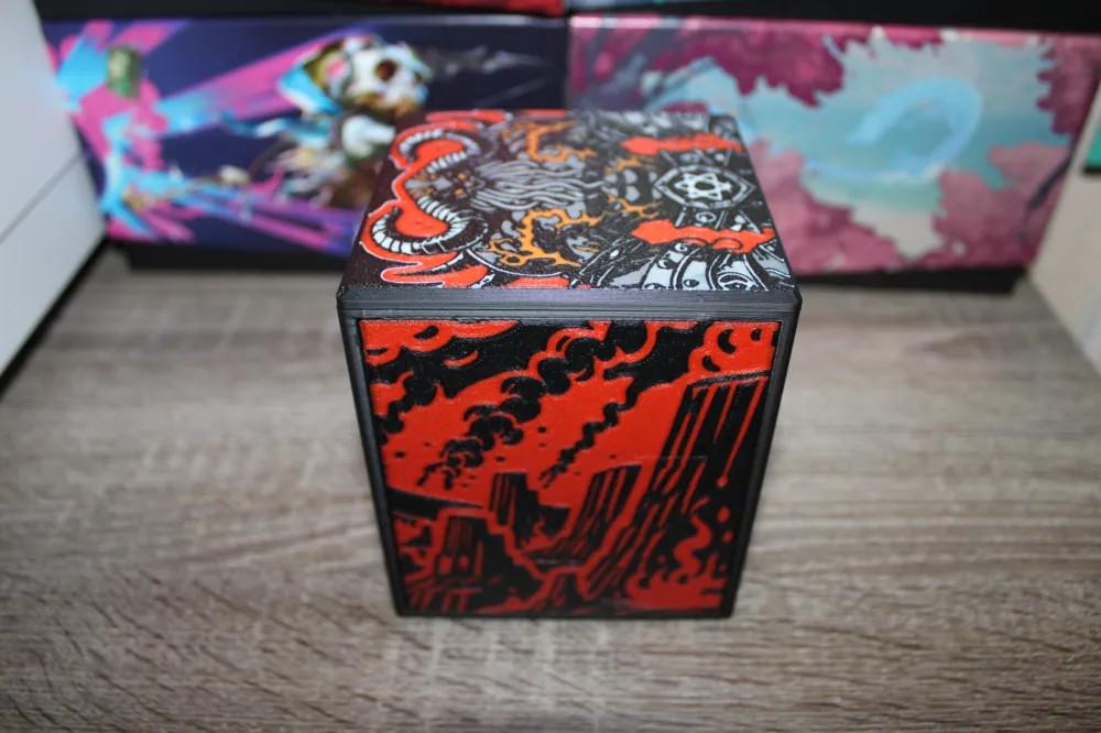 Kardur Theme MTG Commander Deck Box, Magnetic Card Case