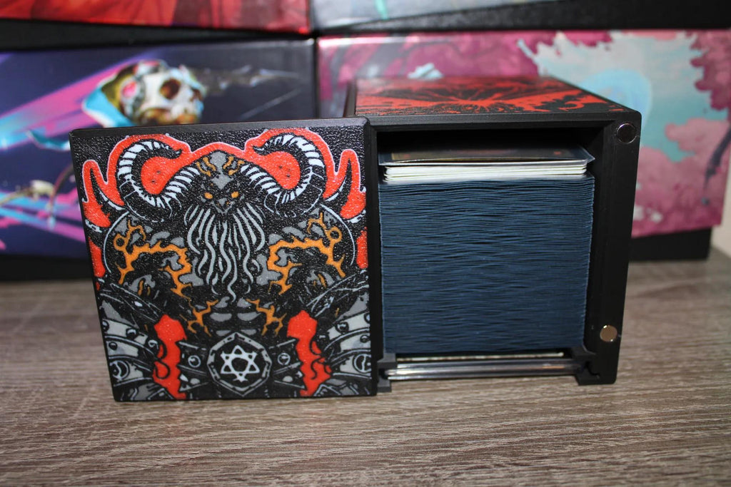 Kardur Theme MTG Commander Deck Box, Magnetic Card Case