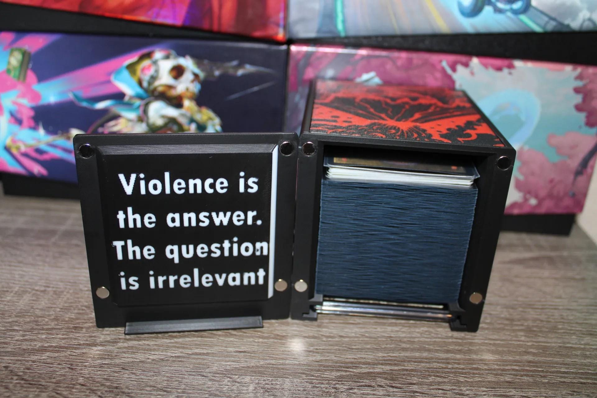 Kardur Theme MTG Commander Deck Box, Magnetic Card Case