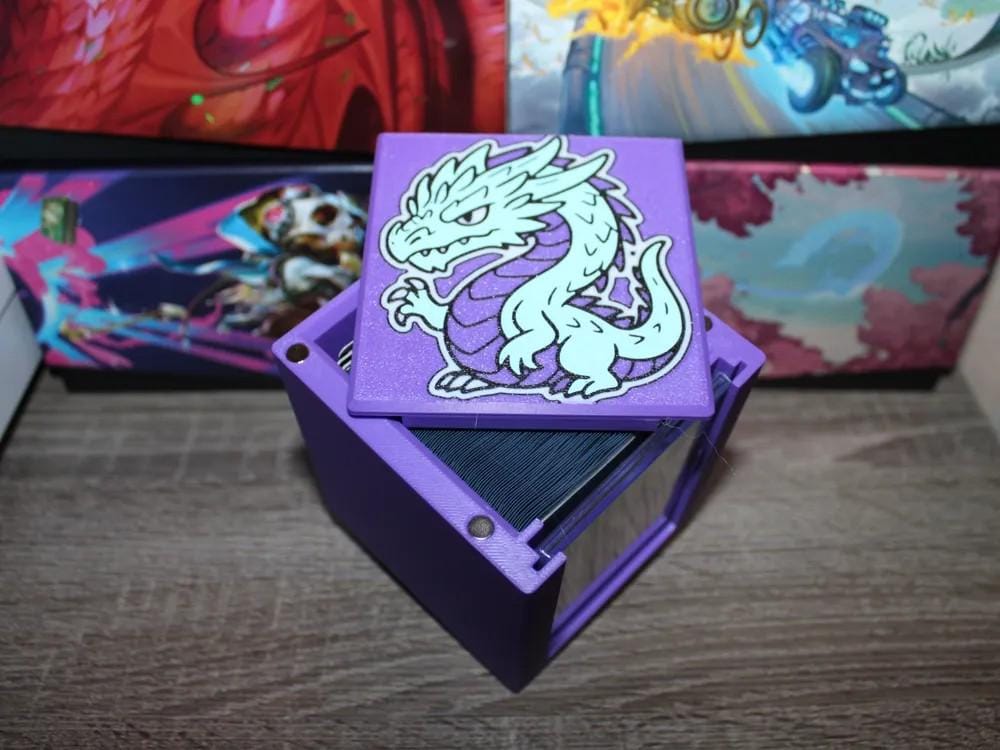 Dragon MTG Commander Deck Box, 3D Printed Card Case