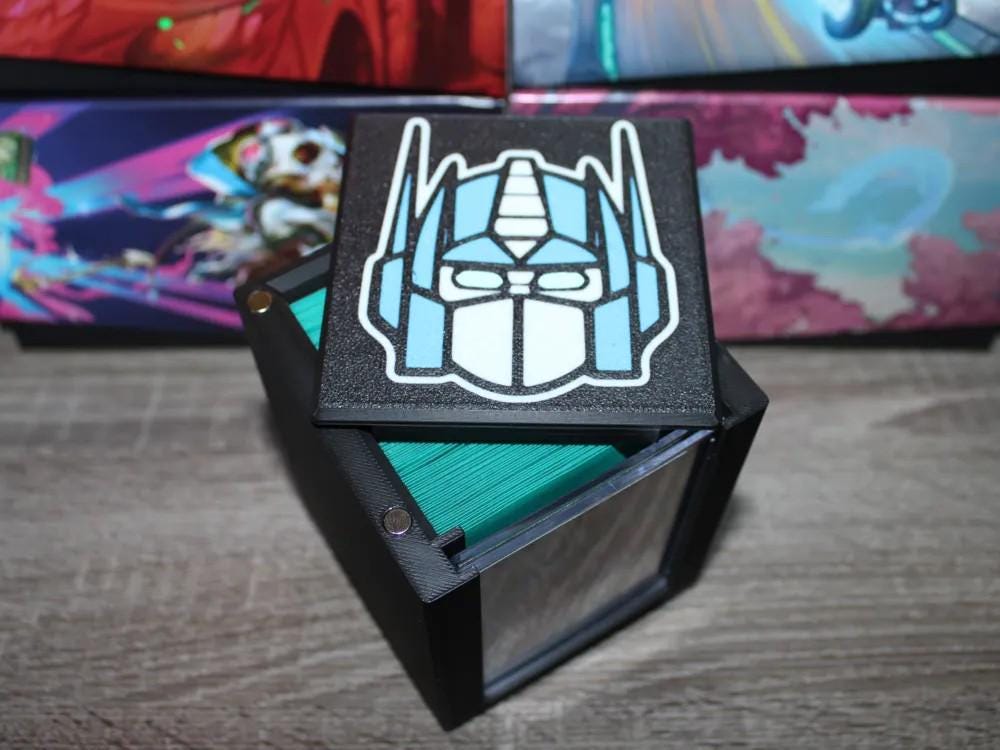 Optimus Prime MTG Commander Deck Box, Magnetic Card Case