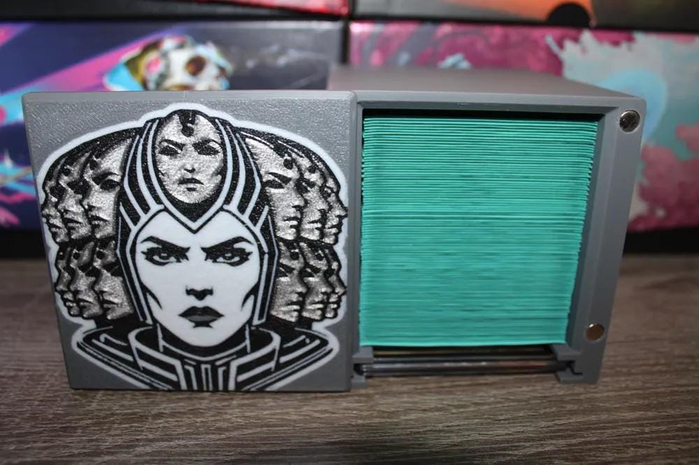 Omo Theme MTG Commander Deck Box, Magnetic Card Case