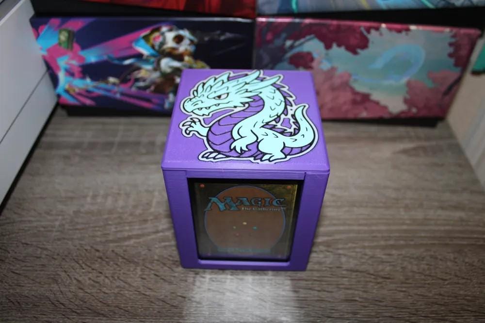 Dragon MTG Commander Deck Box, 3D Printed Card Case