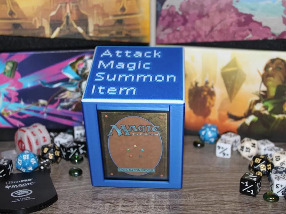 3D Printed MTG Commander Deck Box with Display