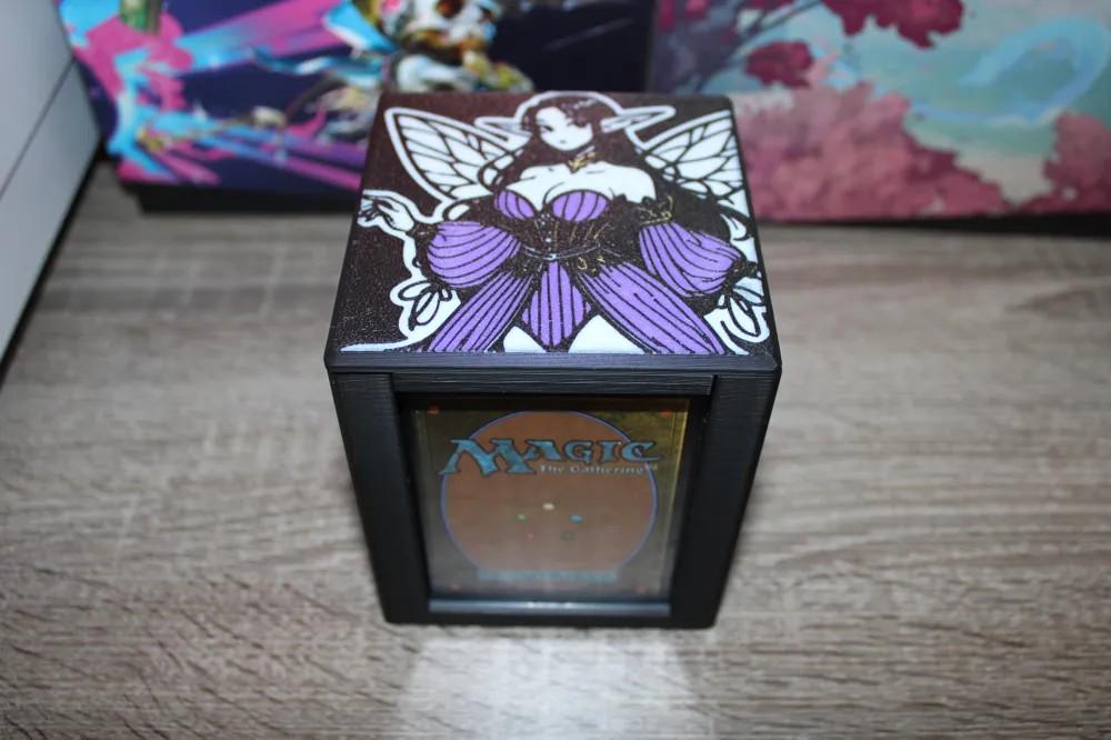 Alela Fairy MTG Card Box, EDH Commander Deck Case