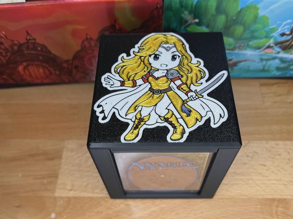 Celes Themed MTG Commander Deck Box – Final Fantasy Card Case
