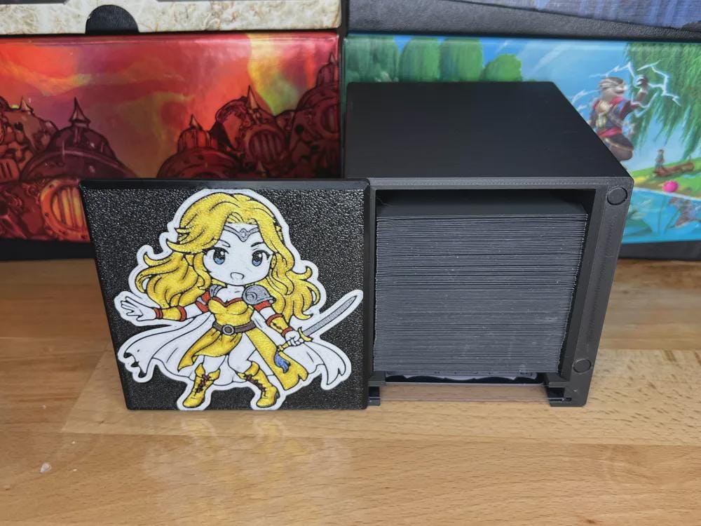 Celes Themed MTG Commander Deck Box – Final Fantasy Card Case