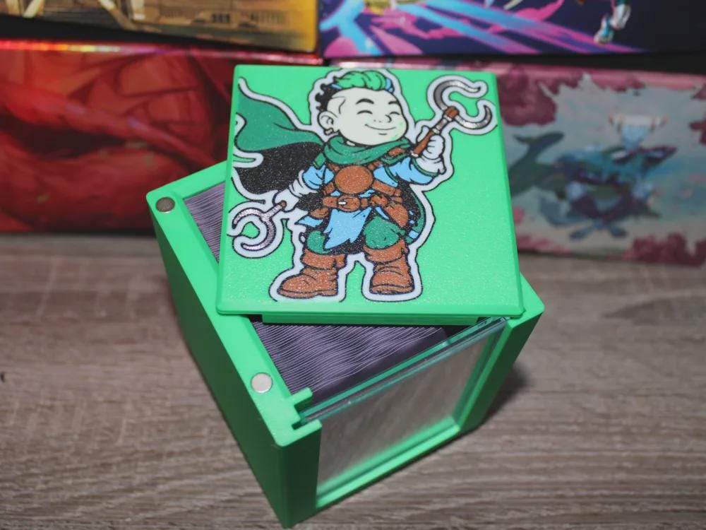 Kinnan MTG Commander Deck Box, 3D Printed Card Case