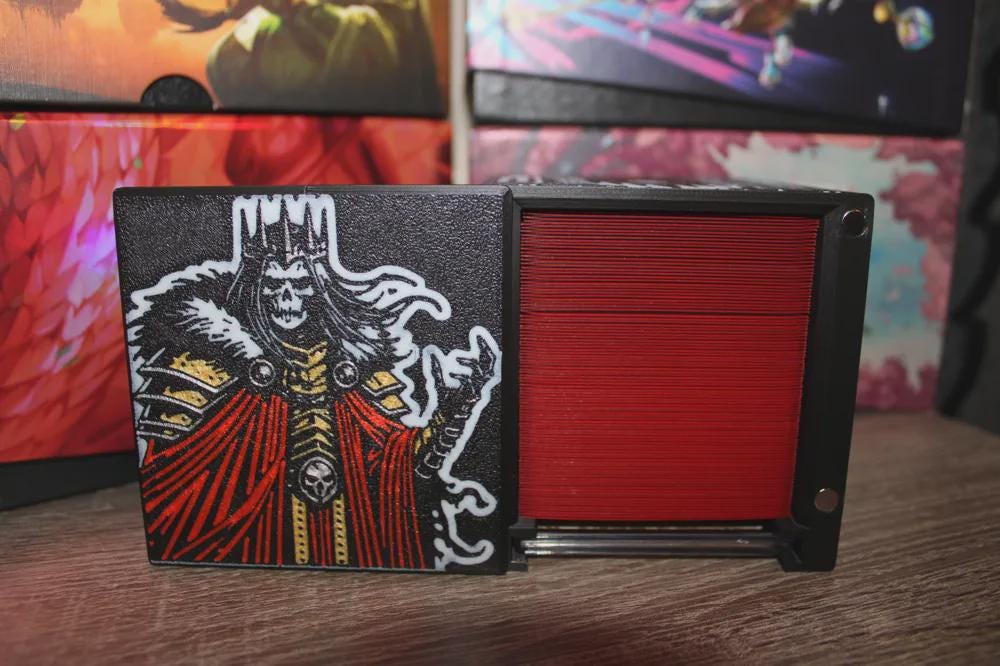 Nekusar MTG Commander Deck Box, EDH Card Case