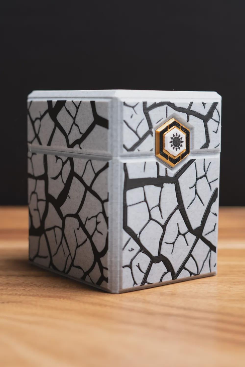 MTG Plains Deck Box, EDH Commander Card Case, ForgeDeck Accent White