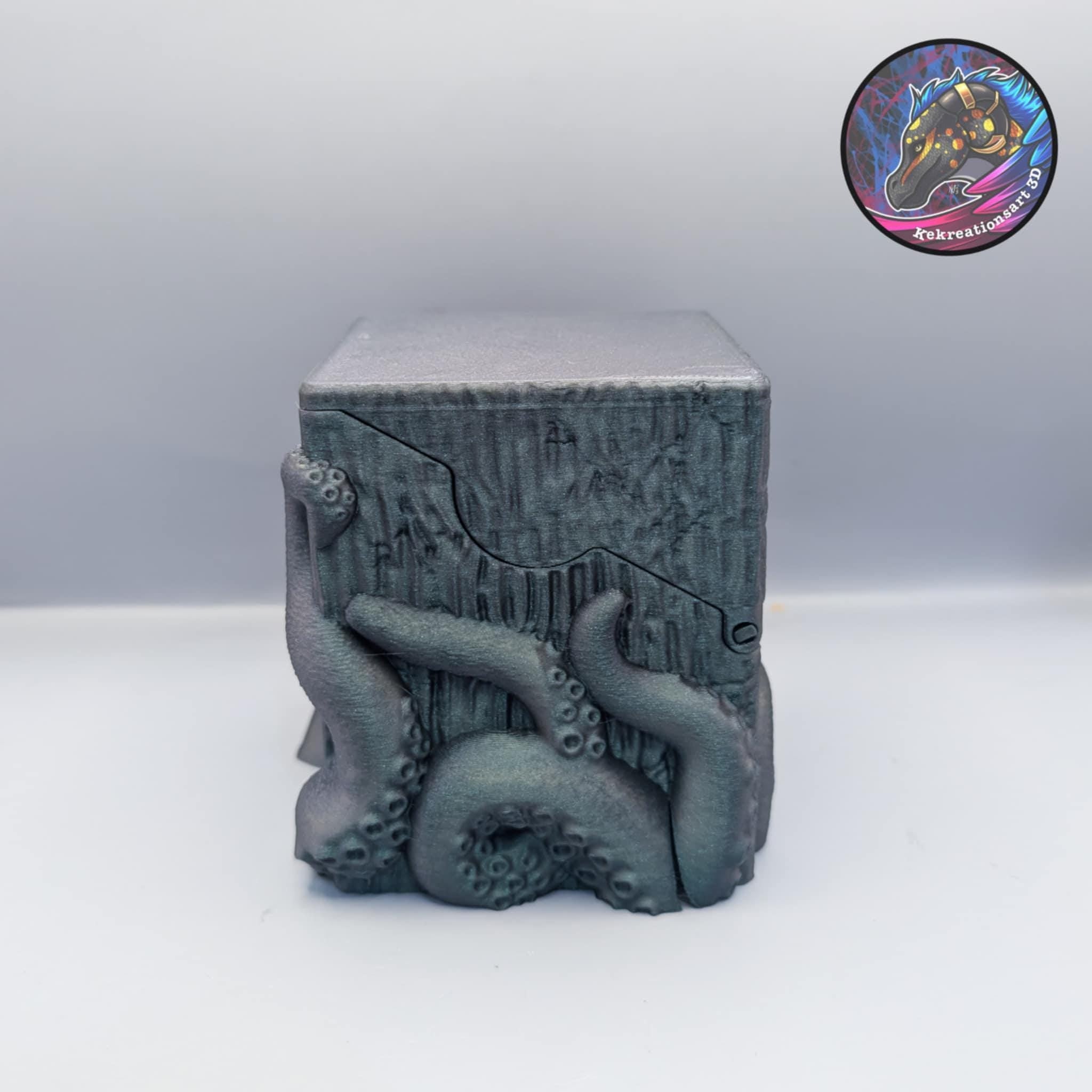 Kracken MTG Commander Deck Box, 3D Printed Card Case