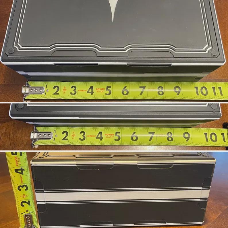 Magic The Gathering Card Case, Card Case collectible, Card Storage Cube Collection, MTG Cards, Custom Color, Includes 8 Dividers
