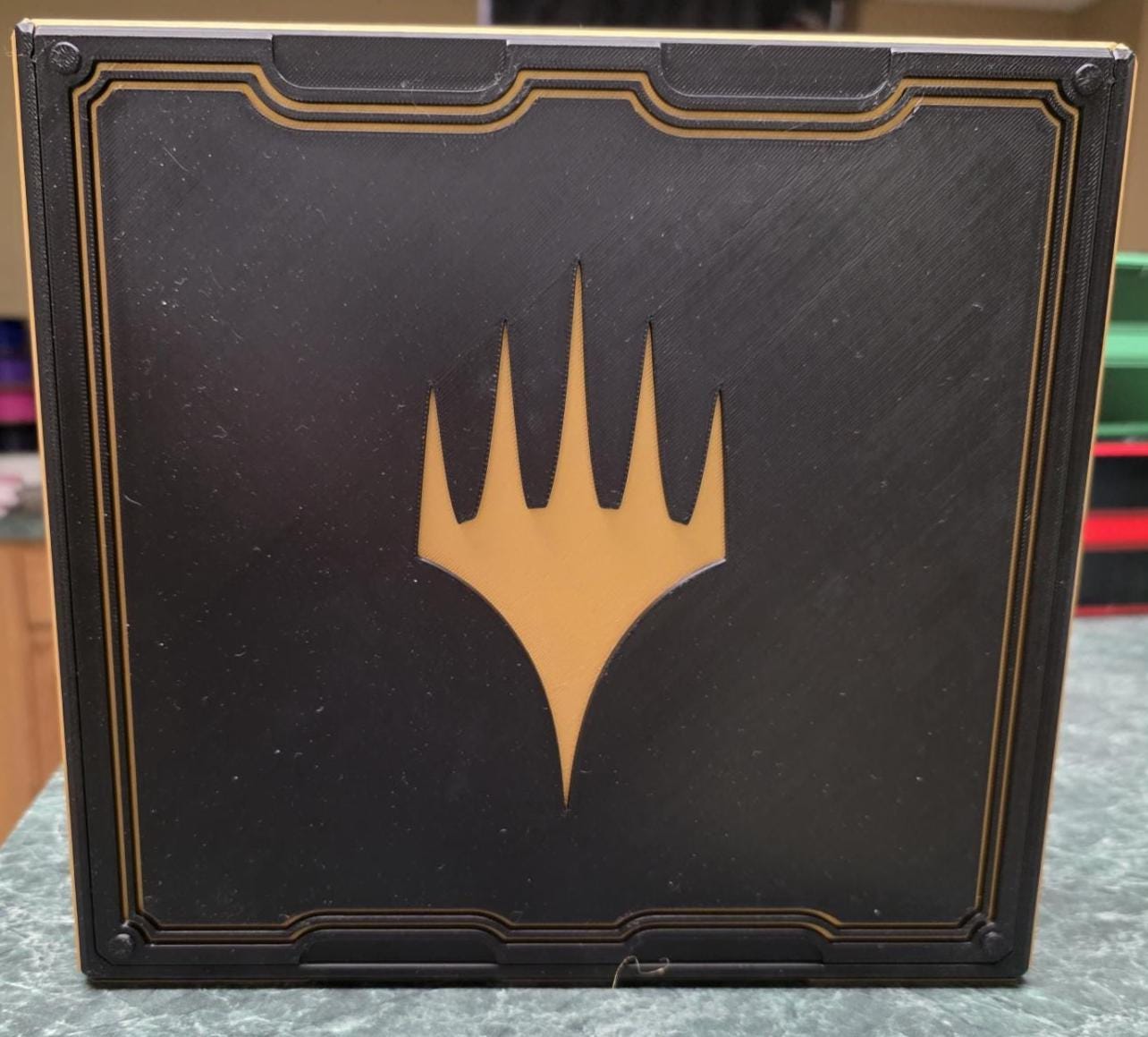 Magic The Gathering Card Case, Card Case collectible, Card Storage Cube Collection, MTG Cards, Custom Color, Includes 8 Dividers
