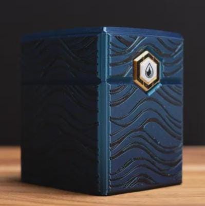 Blue Island MTG Deck Box, EDH Commander Card Case