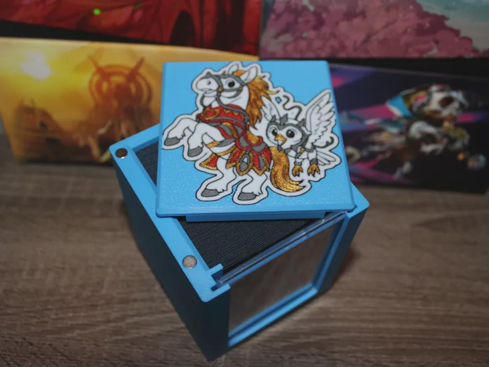 Keleth & Esior MTG Commander Deck Box, 3D Printed Card Case