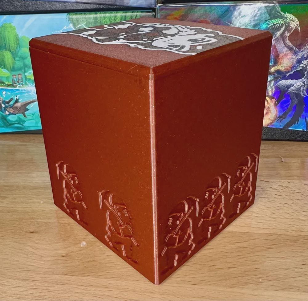 Magda MTG Commander Card Deck Box, Sleeved Cards, 3D Printed