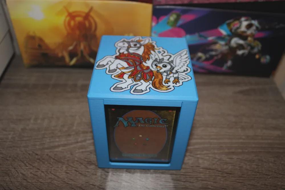 Keleth & Esior MTG Commander Deck Box, 3D Printed Card Case